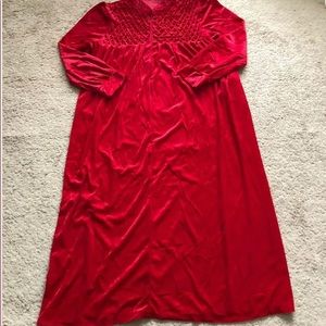 Cozee Corner Women’s Velour 1/2 Zip Front Robe XL